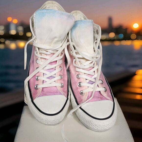 Chuck Taylor All Star Pink HI Top style # 551629C size 9 Uk 7 - Picture 3 of 11